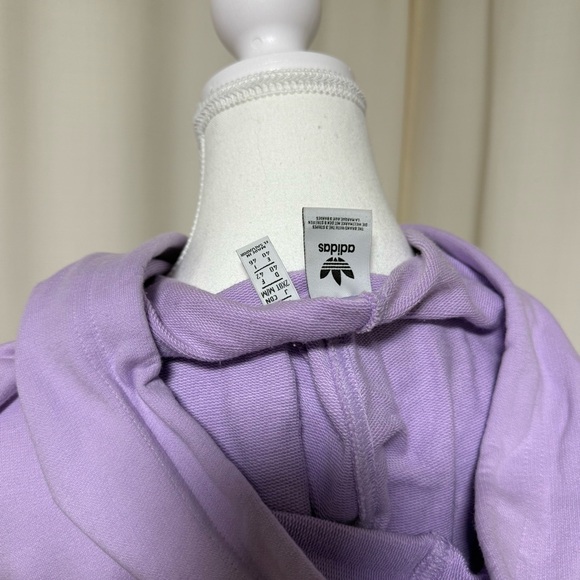 Adidas cropped Lavender Hoodie - Picture 5 of 5